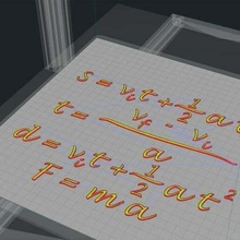 distance temps Obliger équations accélération math newton physique science vitesse tige rapidité astronomie 3d print model - Mito3D