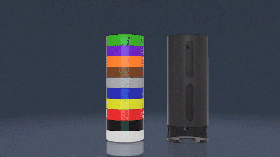 distributeur de scotch dispenser electrician tool tape holder roller dispense 3d print model - Mito3D