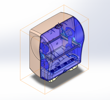 distributeur papier 3d print model - Mito3D