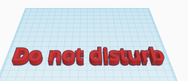 disturb sign Art do not disturb sign sign privacy sign  3d print model - Mito3D