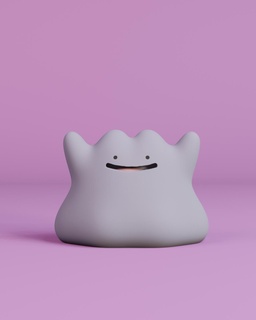 ditto Game game toy action pokemon anime japan tokio cartoon art manga cute home collectible sculpture character pink ash valentines 3d print model - Mito3D