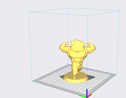 ídem amamantamiento pokemon diglett aptitud gimnasio rocoso chupado anime muscular culturismo 3d print model - Mito3D