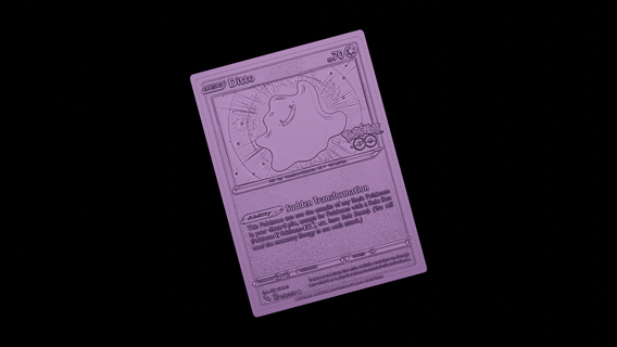 idem cartão Pokémon arte alívio brinquedo animal cinza Pikachu 3d print model - Mito3D