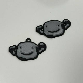 idem geodude porte clés épingle pok lun logo broche couleurs geek anime 3d print model - Mito3D