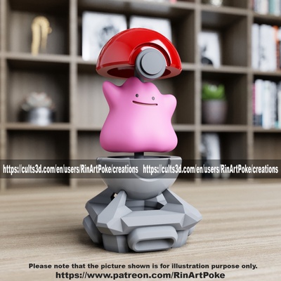 aynen in pokeball pokemon oyun sincap pikaçu charmander bulbasaur anime batman oyuncak mewtwo kafese koymak laboratuar 3d print model - Mito3D