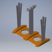 Tauchen Kapuze Handschuh Stand Handschuhe Trocknen 3d print model - Mito3D