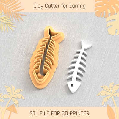 diving pack summer clay cutter tools earring turtle beach shell 3d print model - Mito3D