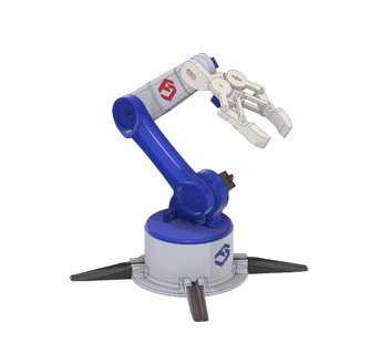 diy arduino robot arm smartphone control step file 3d fabri creator robotic robotics hand one 3d print model - Mito3D