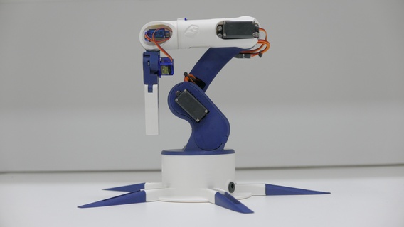 diy arduino robotic arm smartphone control 2023 Gadget fabri creator mg90 3d print model - Mito3D