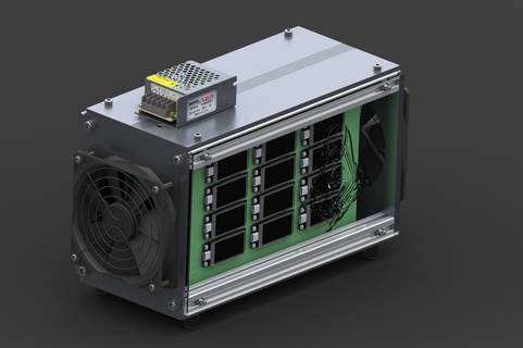 diy asic miner enclosure btc asic miner cryptocurrency  3d print model - Mito3D