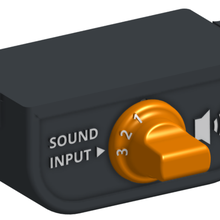 Fai Audio interruttore 35 mm 3d stampa cuffia ingresso Jack pomello altoparlante produzione selettore tavolo 3d print model - Mito3D