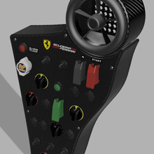 diy ferrari 488 button box game fanatec sinrace simracing thrustamste os logitech simrig cockpit 3d print model - Mito3D