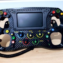 diy formula lcd swd steering wheel game fanatec thrustamaster logitech osw simracing 3d print model - Mito3D