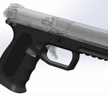 faça g19 race gun ferramenta glock 19 quadro Armação 3d impresso trilhos 9mm pistola 3d print model - Mito3D