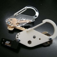 diy keybiner jewelry keychains key holder carabiner 3d print model - Mito3D