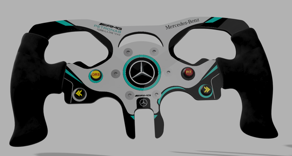 DIY mod logitech g920 g29 g923 Formel Mercedes simracing Lenkung Rad osw simucube Fanatiker Schubmeister simagisch gem 3d print model - Mito3D