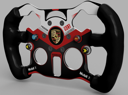 DIY mod Logitech g920 g29 g923 gt3 Porsche simracing pilotage roue osw simucube fanatec thrustmaster simagique acc 3d print model - Mito3D