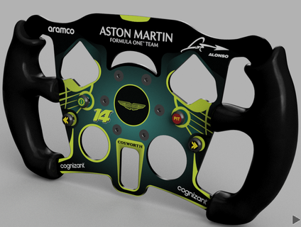 DIY mod Logitech g920 g29 g923 lmp1 Aston Martin simracing pilotage roue osw simucube fanatec thrustmaster simagique acc 3d print model - Mito3D