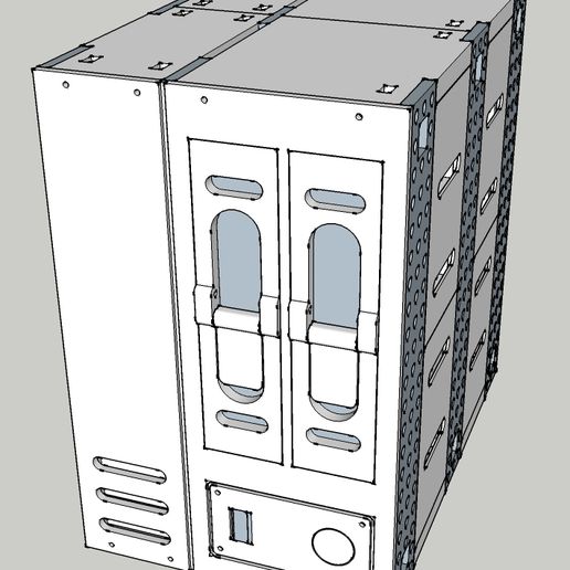 kendin yap nas araç hdd 35 ağ araçlar ayakta durmak zor disk 3D print model - Mito3D