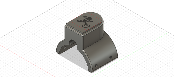 diy sandscoop upper bracket metal detector 3d print model - Mito3D