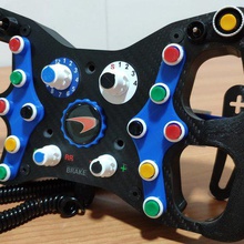 diy type f1 swd steering wheel game thrustamaster logitech osw simracing Volante 3d print model - Mito3D