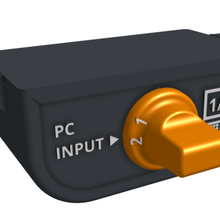bricolaje diy USB cambiar interruptor 3d impresión teclado mando ratón selector enchufe 3d print model - Mito3D