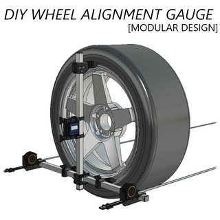 diy wheel alighnment gauge modular design Gadget car maintenance wheelalignment garage tool 3d print model - Mito3D