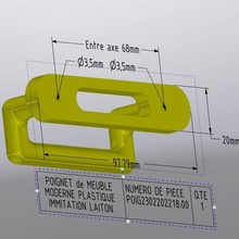 DIY poignet meubles brico outils 3d print model - Mito3D