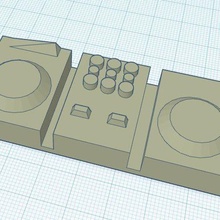 dj porte clés 3d print model - Mito3D