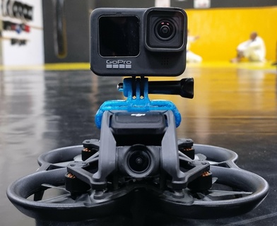 dji aprire universale staffa drone fpv gopro montare 3d print model - Mito3D