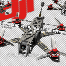 dji fpv - impulserc alien conversion kit various frsky martian crossfire r9 air unit xsr rxsr quad racing copter drohne drone 3d print model - Mito3D