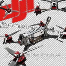 dji fpv - kopis 2 hdv kit di aggiornamento vari drone drohne copter racing quad rxsr unità aria r9 crossfire frsky holybro 3d print model - Mito3D