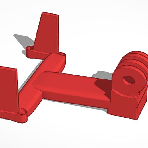 dji fpv posterior cámara montar 3D print model - Mito3D