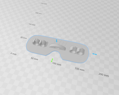 dji Google lens koruyucu fpv 3d print model - Mito3D