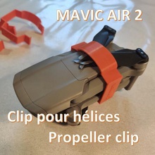 dji mavic ar 2 clip hélice clipe ferramenta hélices de suporte segure parar propell prop o 3d print model - Mito3D