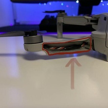 dji mavic mini 1 posteriore braccio inserire drone staffa 3d print model - Mito3D