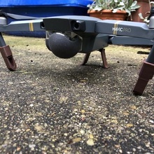 dji mavic pro pé traseiro gadget acessório drone trem de pouso futebol suporte decolar mão 3d print model - Mito3D