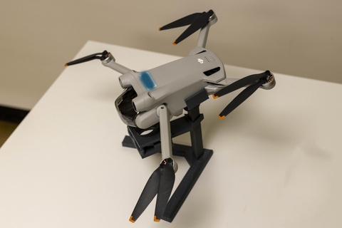 dji mini 3 2 stand cooling update drone holder fan cool 3d print model - Mito3D