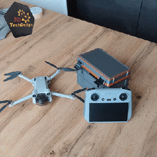 dji mini 3 pro minimaliste robuste boîte drone fpv mavic rc caméra Cas gaine vidéo drones 3d print model - Mito3D
