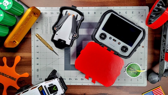 dji mini 3 Pro rc zumbido proteccion caso funda accesorios compacto portátil almacenamiento impact resistant ligero durable 3d print model - Mito3D