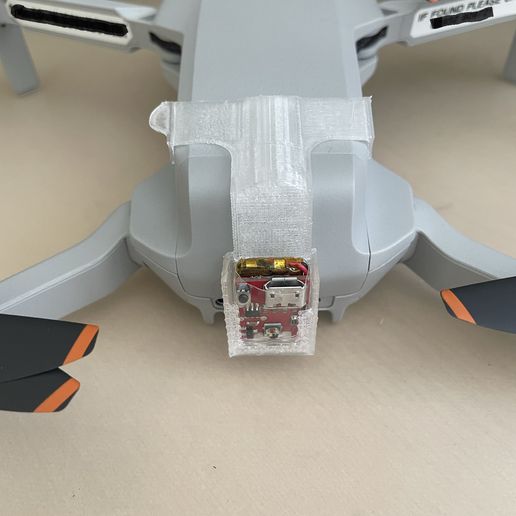 dji mini 2 arka Strobon binmek 3D print model - Mito3D