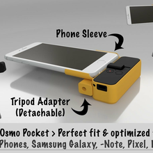 dji Osmo bolso confortavelmente apropriado phone tripé monte Câmera Iphone adaptador 3d print model - Mito3D