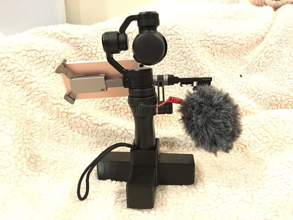 dji osmo fort supporter caméra vidéo gadget 3D print model - Mito3D