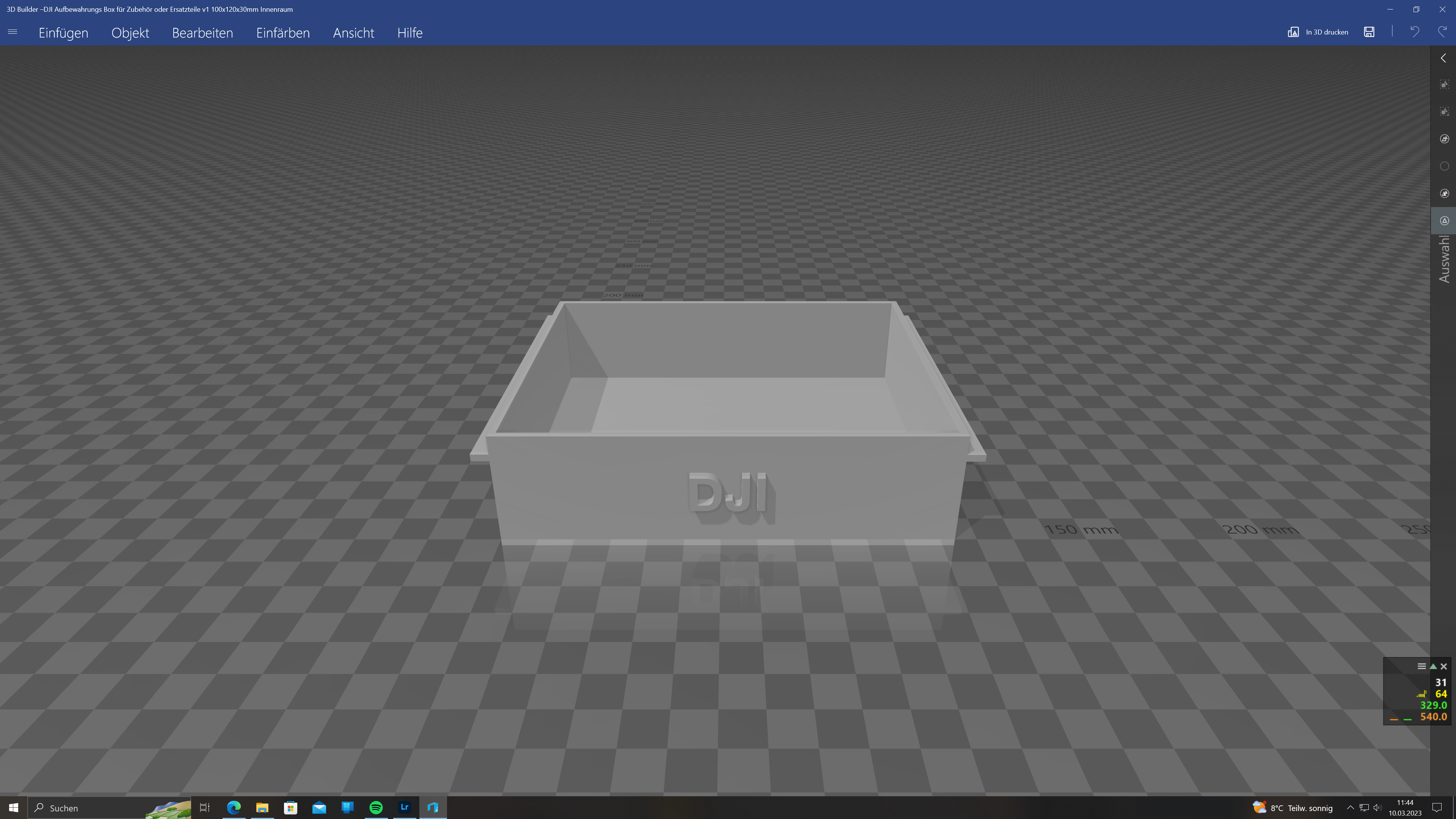 dji Conservazione scatola djibox 3D print model - Mito3D