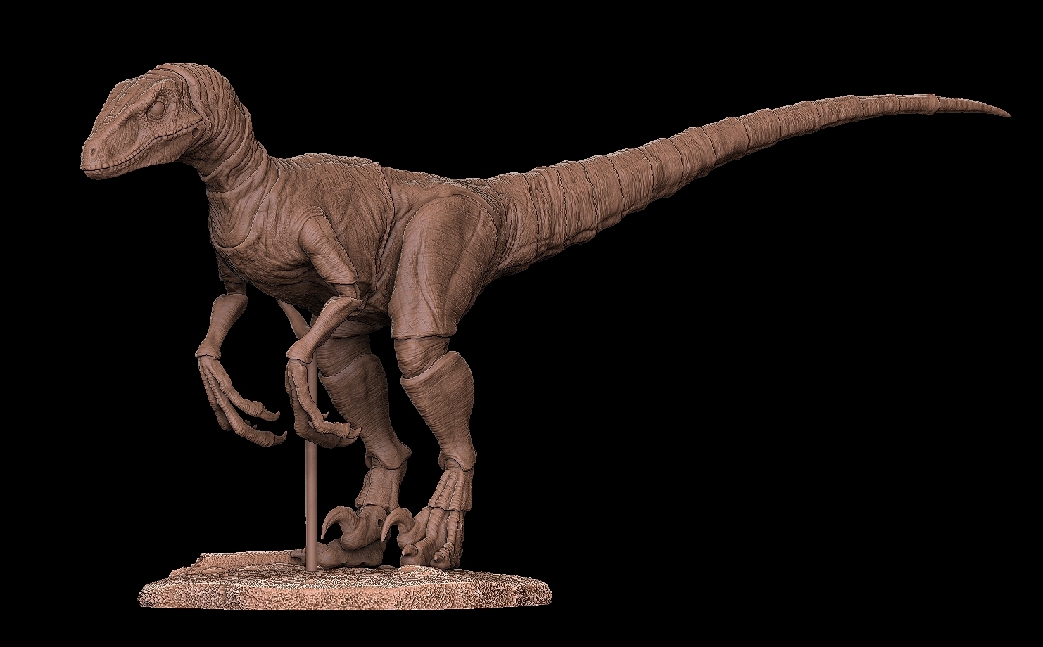 dk articulate raptor dinosaur Art dino godzilla jurrasic 3D print model - Mito3D