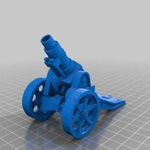 dkok heavy mortar art models support weapon artilary death korps krieg cannon artilery piece 3d print model - Mito3D
