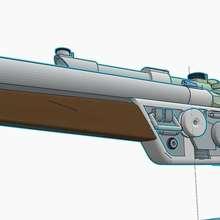 dl 44 Karabiner Blaster Griff fehlt Stück Podium Mudtrooper Star Kriege Requisiten 3d print model - Mito3D