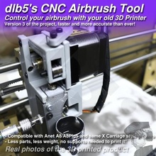dlb5s 3d gedruckt cnc Airbrush Halter Unterstützung v3 Steuerung Drucker Werkzeug dlb5 Netz a8 Prusa DIY Arduino Rampen Stepper 3d print model - Mito3D