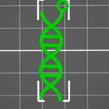 DNA Desoxyribonukleinsäure Acid Kleiderbügel Halskette Schmuck Ohr Ringe Schlüssel Charme 3d print model - Mito3D