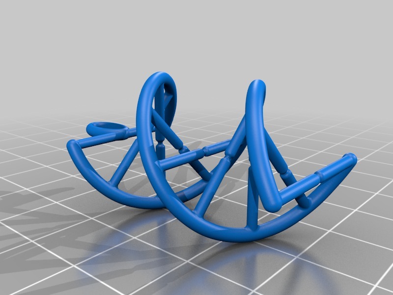 dna jewelery necklace jewelry 3D print model - Mito3D